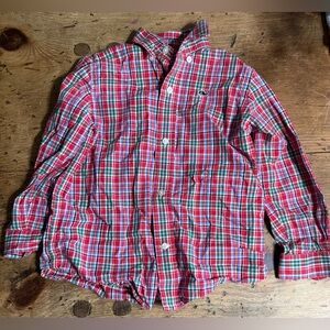 Vineyard Vines Whale Shirt Long Sleeve Plaid Button Down